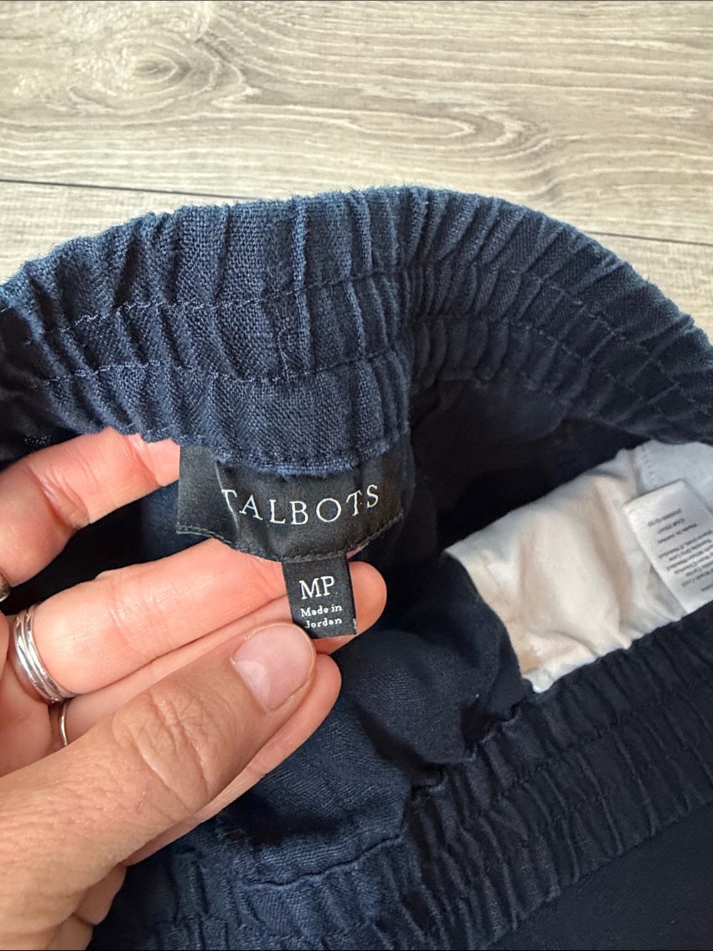Talbots Dark Blue Linen Shorts MP - Picture 3 of 7